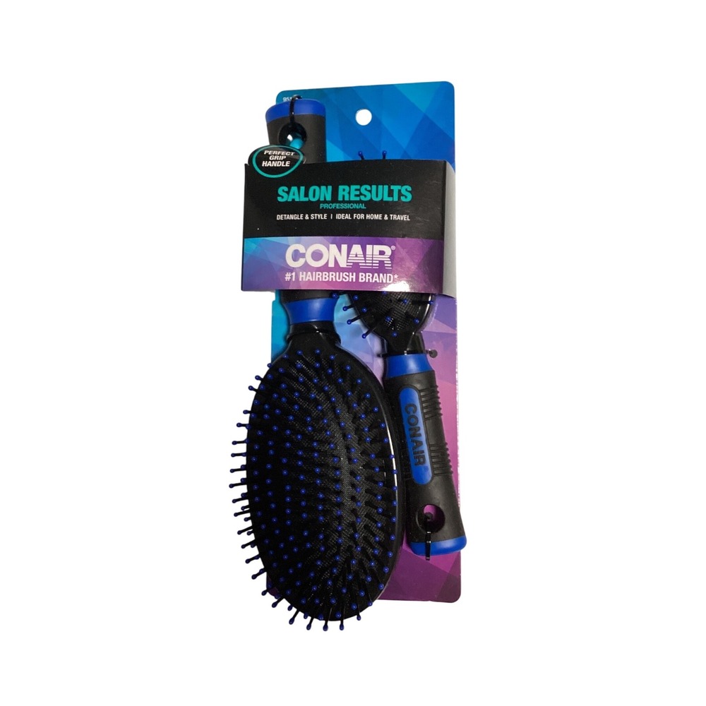 Conair Salon Results Detangle Style Hair‎ Brush Set For Home Travel
